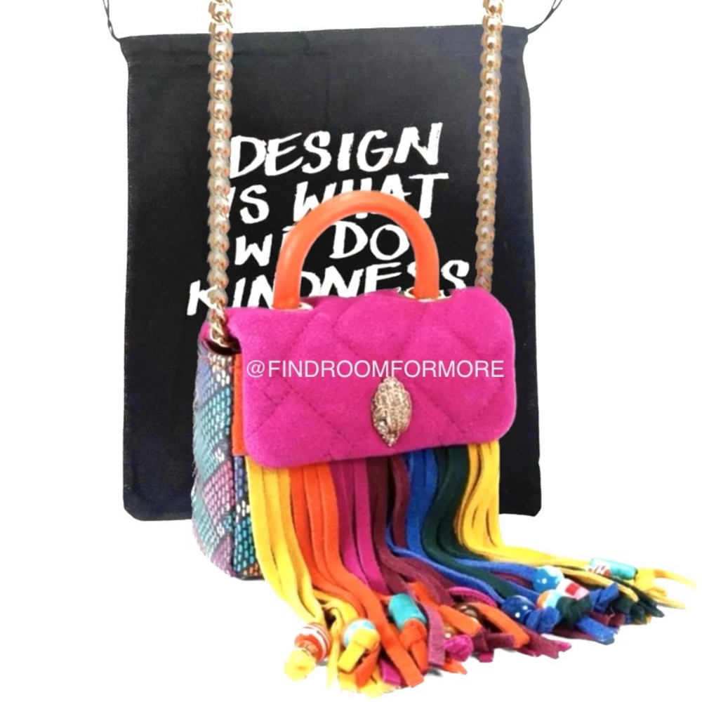 Kurt Geiger Micro Kensington Fringe Crossbody Bag - Picture 5 of 17